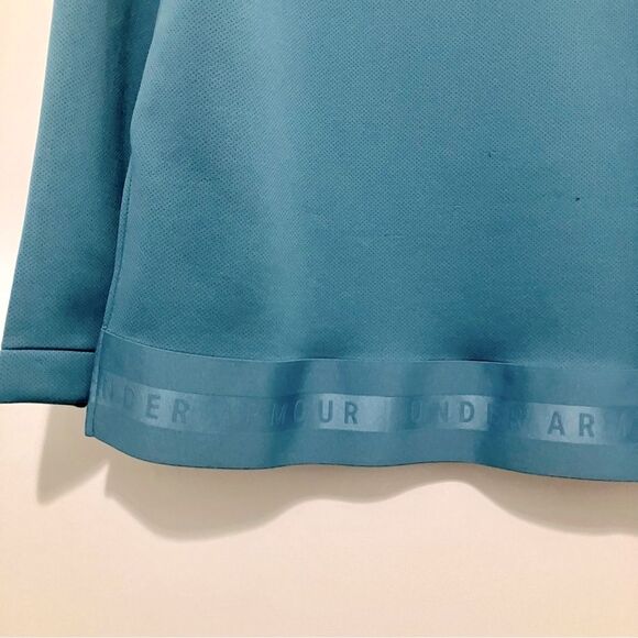 Under Armour Sweatshirt Women Size Large Teal Move Mock - Picture 7 of 10